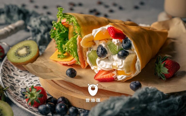 2022一中街必吃小吃|桐生日式可麗餅|多種口味餡料飽滿!