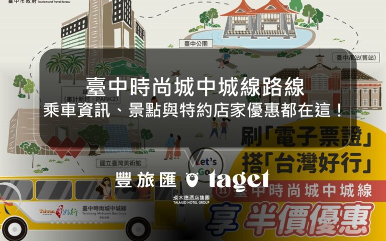 跟著臺中時尚城中城線玩台中景點！台中熱門景點、必吃美食推薦懶人包
